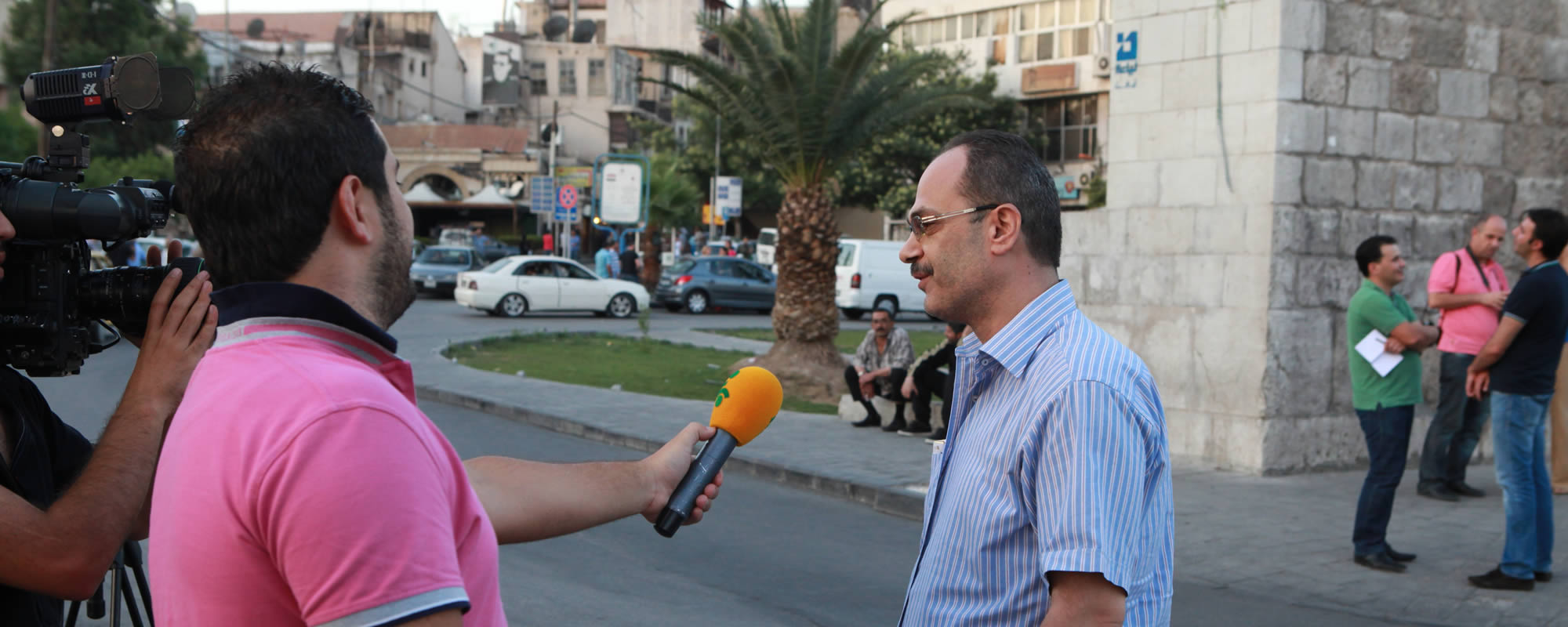 Live new interview on street